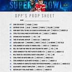 prop bet sheet super bowl 55